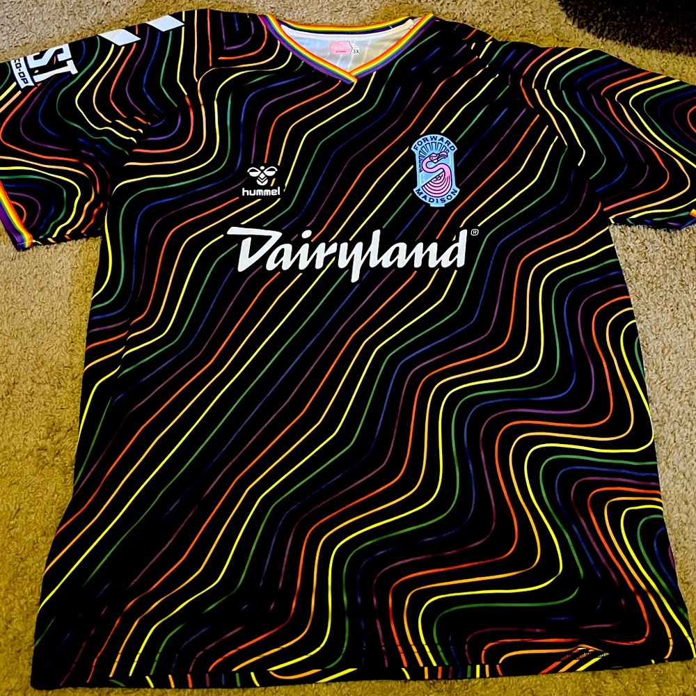 Forward Madison Hummel PRIDE soccer jersey